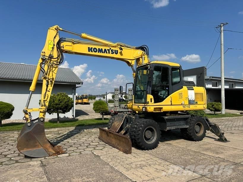 Komatsu PW 160-7E0 Kolesové rýpadlá