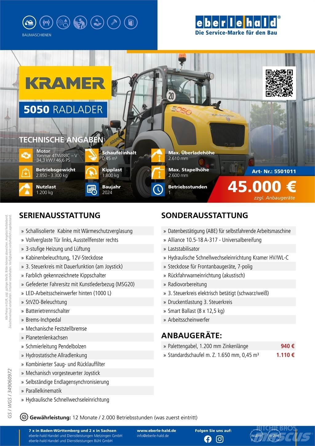 Kramer 5050 Kolesové nakladače