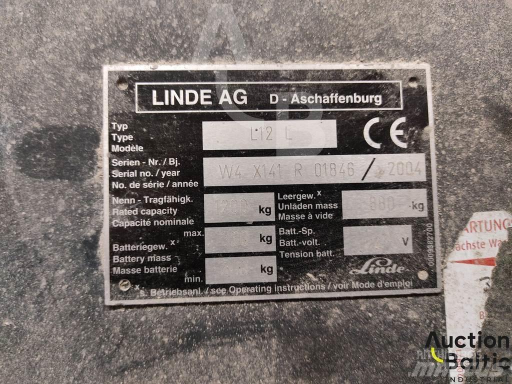 Linde L12 L Ručne vedené vysokozdvižné vozíky