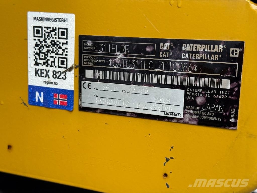 CAT 311 FL RR Pásové rýpadlá