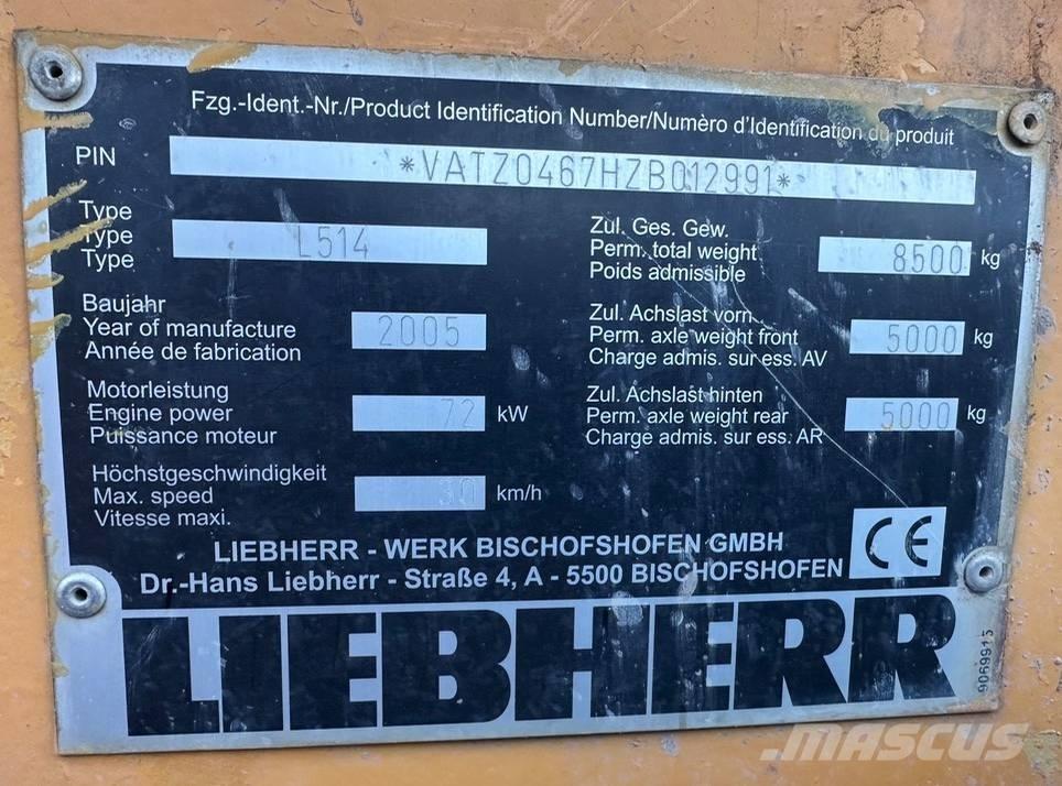 Liebherr L 514 Kolesové nakladače