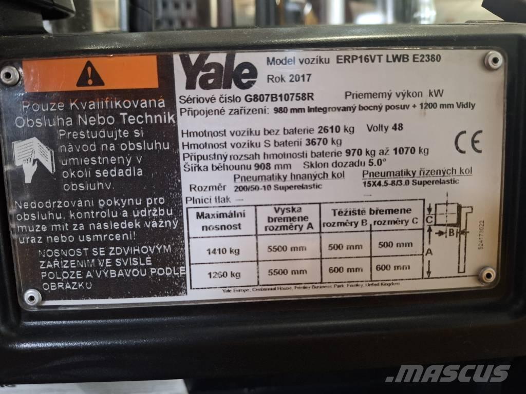 Yale ERP 16 VT Akumulátorové vozíky