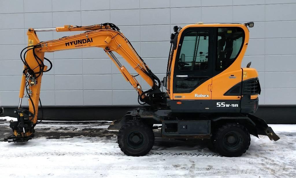 Hyundai 55W-9a Kolesové rýpadlá