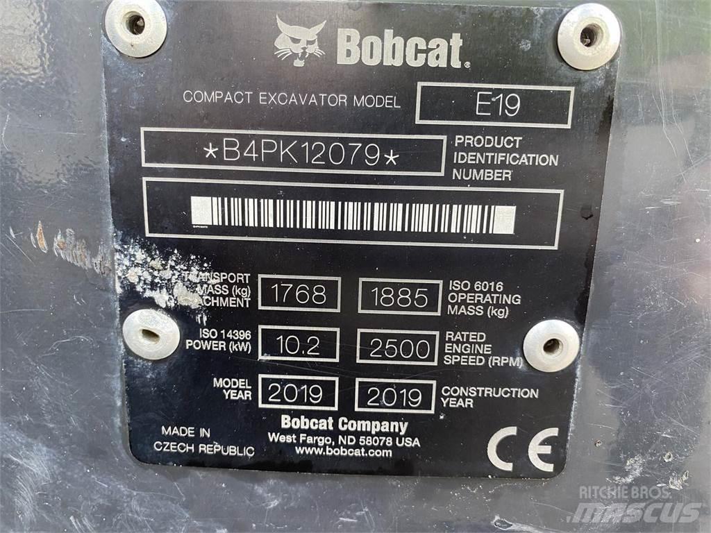 Bobcat E19 Kolesové rýpadlá