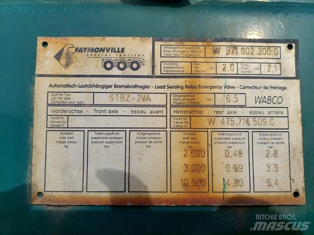 Faymonville STBZ-2VA Podvalníkové návesy
