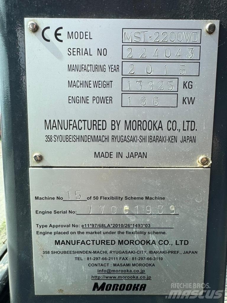 Morooka MST 2200 V D Pásové sklápače