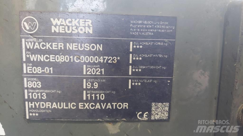 Wacker Neuson 803 Pásové rýpadlá