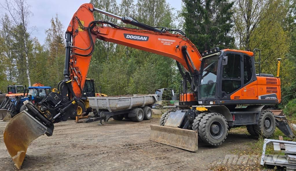 Doosan DX 170 W-5 Kolesové rýpadlá