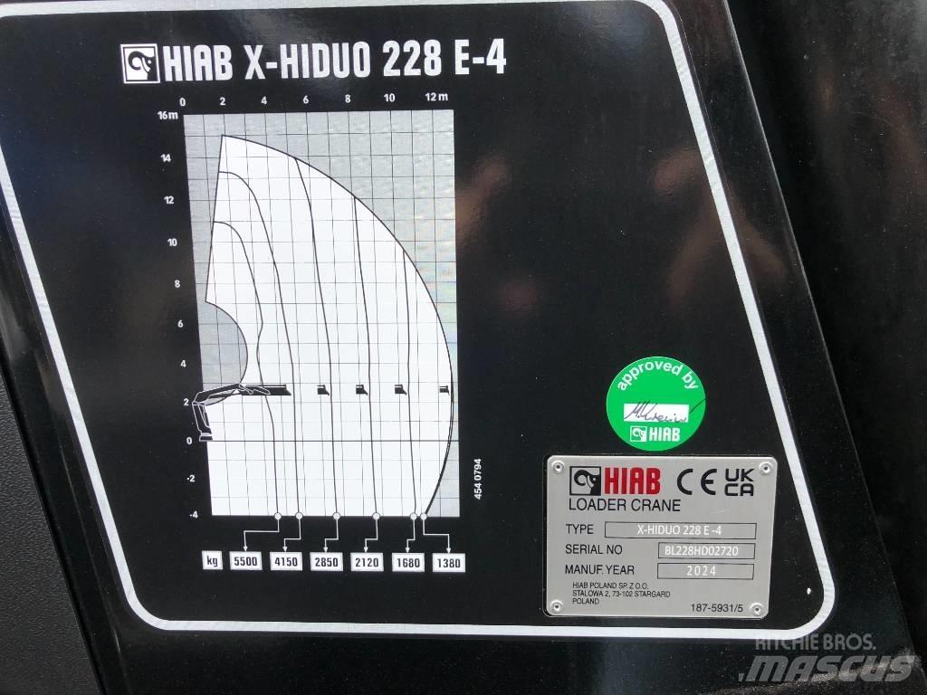 HIAB X-HiDuo 228 E-4 Nakladacie žeriavy