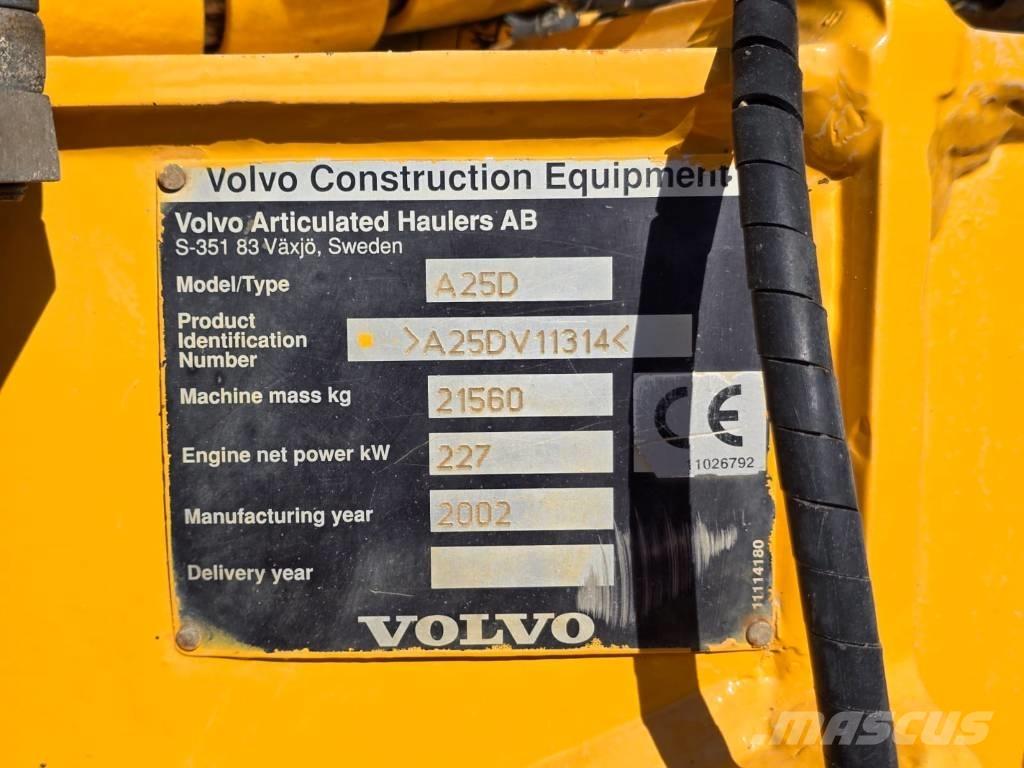 Volvo A25 D Stavebné sklápače