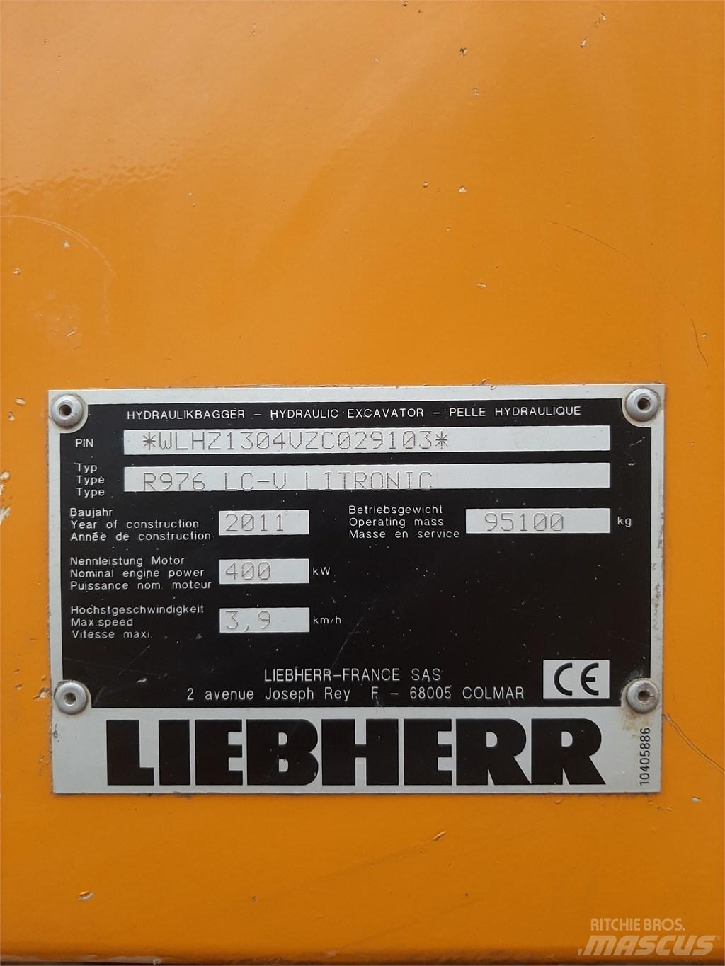Liebherr 976 Pásové rýpadlá