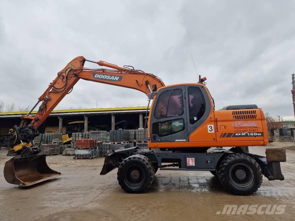 Doosan DX 160 W Kolesové rýpadlá