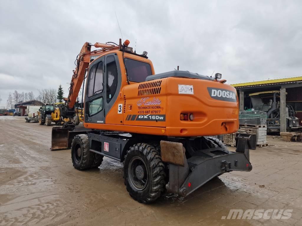 Doosan DX 160 W Kolesové rýpadlá