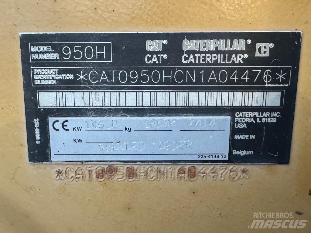 CAT 950H Kolesové nakladače