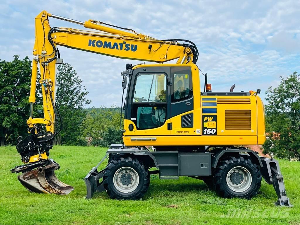 Komatsu PW 160 - 10 Kolesové rýpadlá