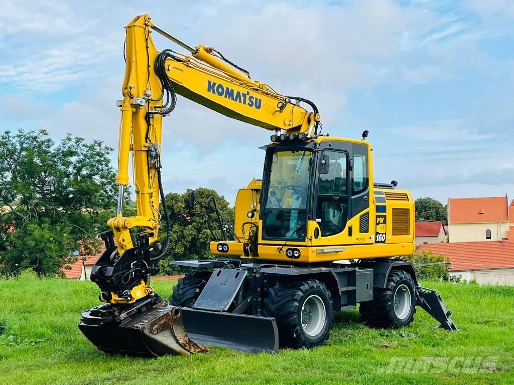 Komatsu PW 160 - 10 Kolesové rýpadlá
