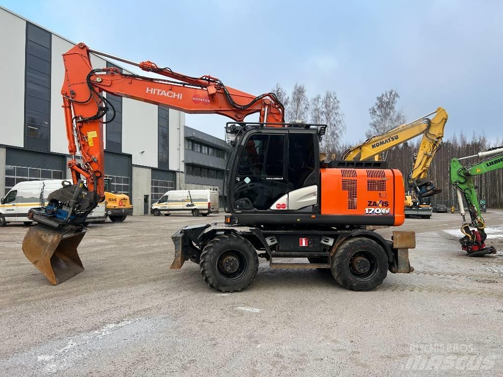 Hitachi ZX 170 W-6 Kolesové rýpadlá