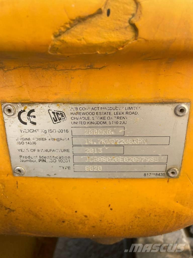 JCB 8020 Mini rýpadlá < 7t