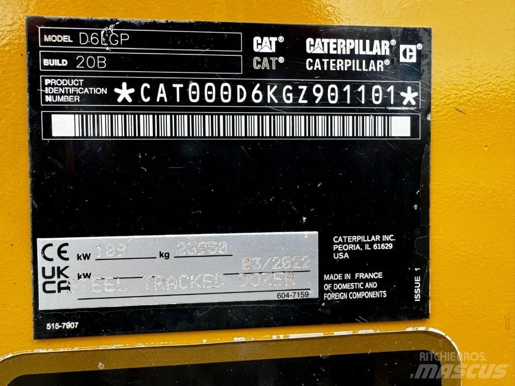CAT D 6 LGP Pásové dozéry