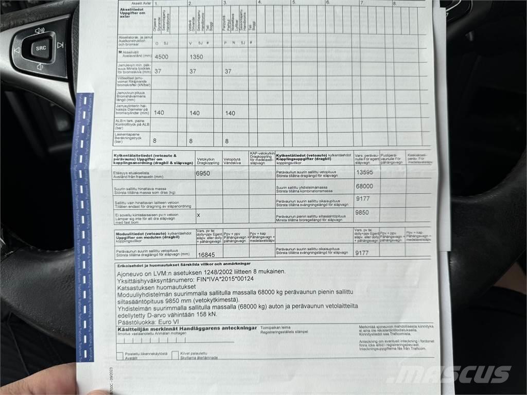 Scania R 520 6X2 Hákový nosič kontajnerov