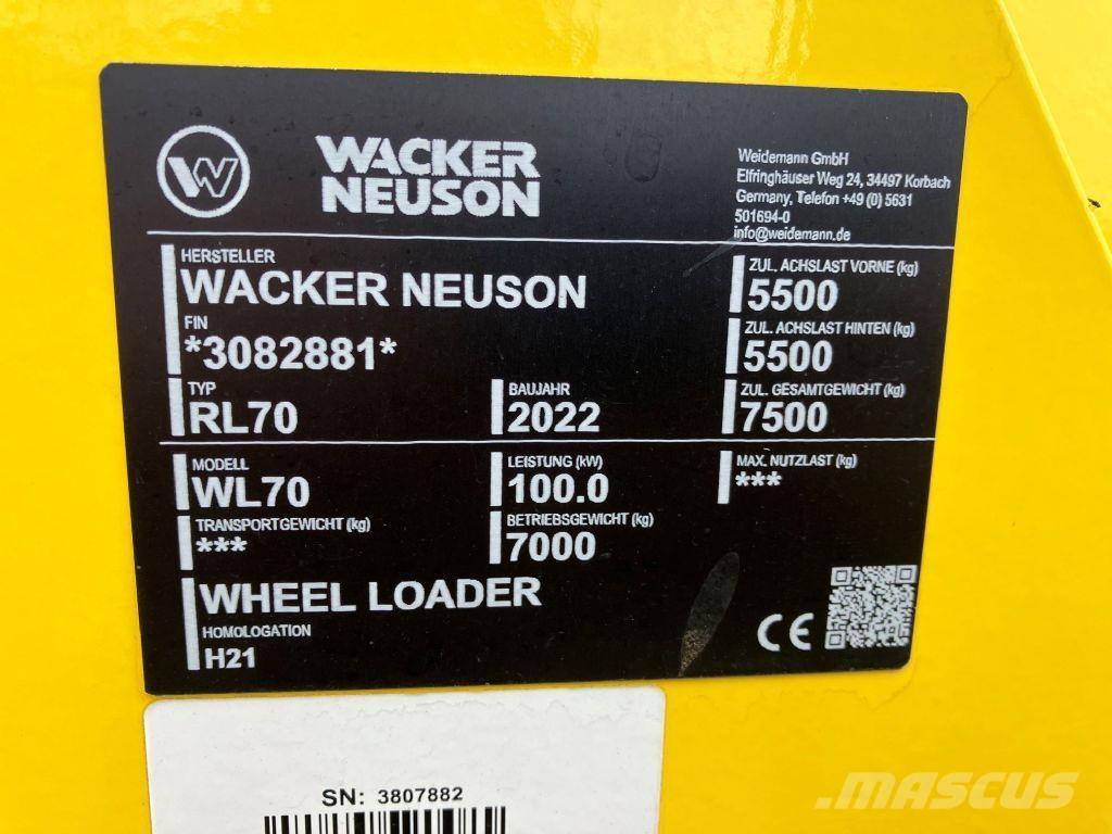 Wacker WL 70 Kolesové nakladače