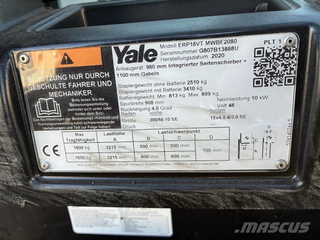 Yale ERP 18VT Akumulátorové vozíky