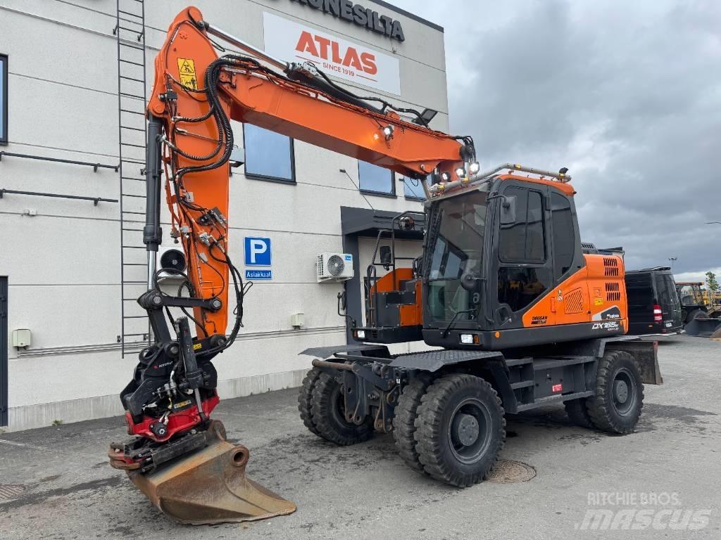 Doosan DX 165 W-5 Kolesové rýpadlá