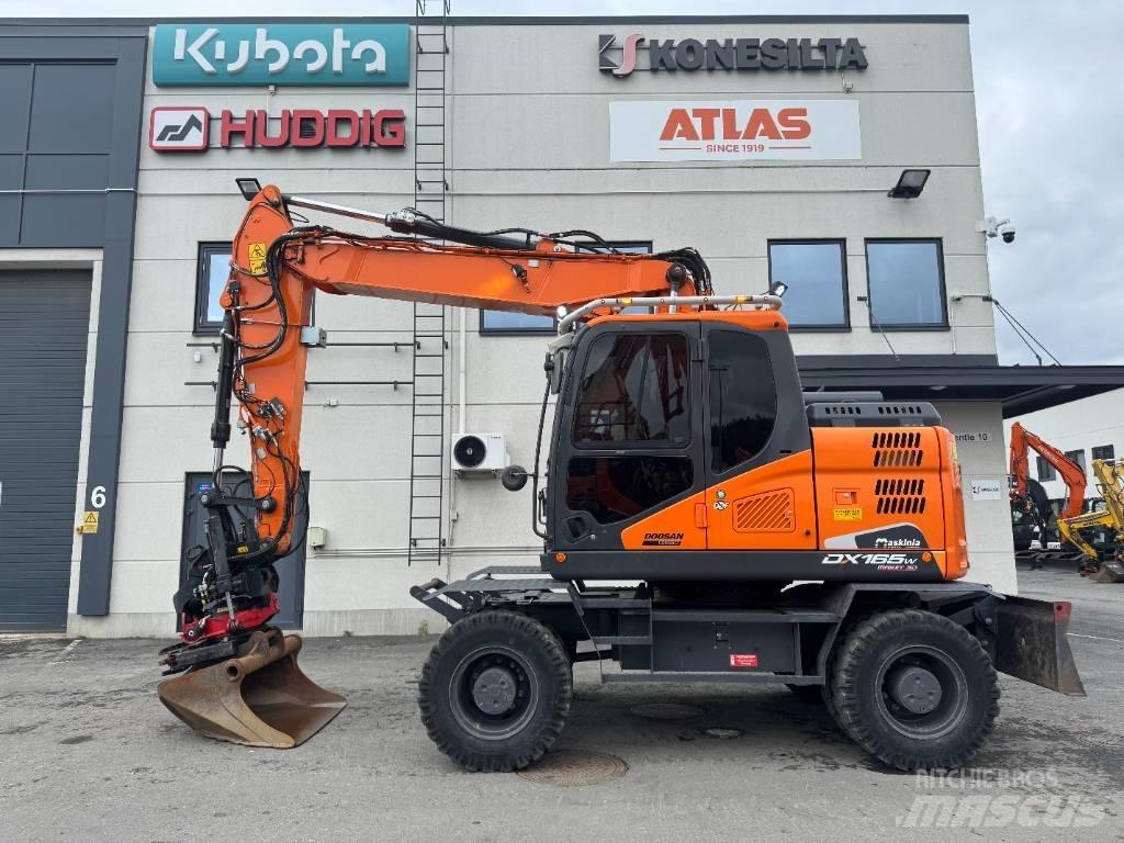 Doosan DX 165 W-5 Kolesové rýpadlá