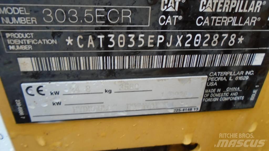 CAT 303.5 E CR Mini rýpadlá < 7t