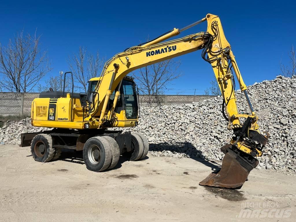 Komatsu PW 140-7 Kolesové rýpadlá