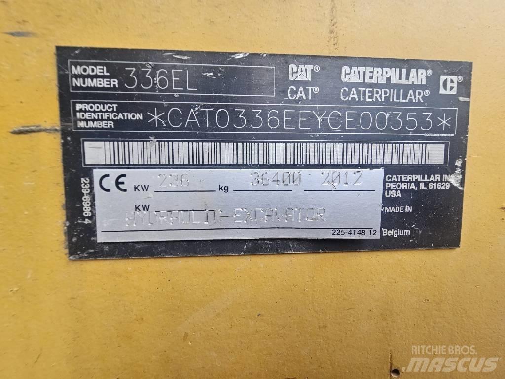 CAT 336EL / 330 336FL Pásové rýpadlá