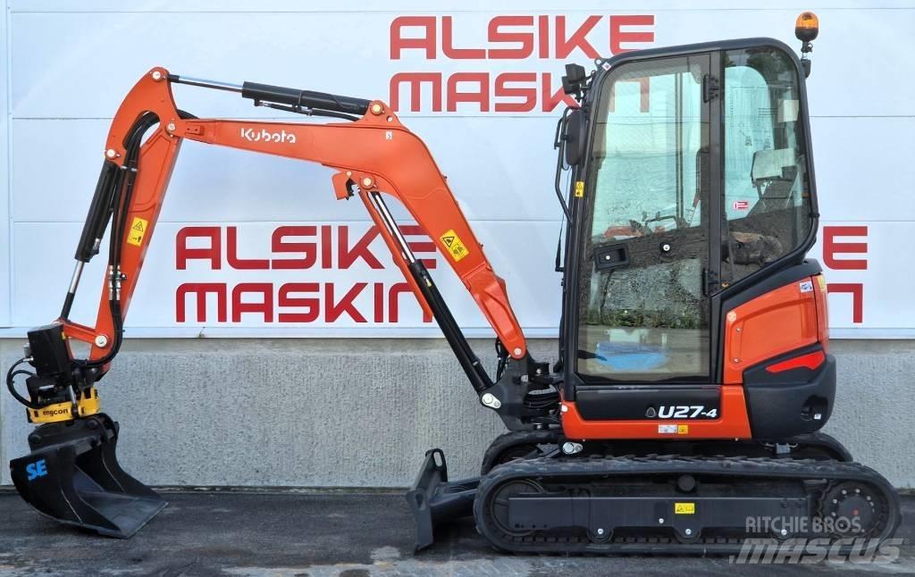 Kubota U 27-4 Mini rýpadlá < 7t