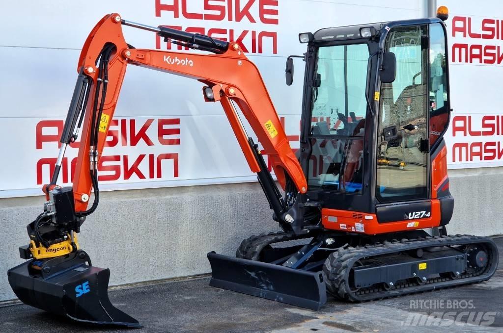 Kubota U 27-4 Mini rýpadlá < 7t