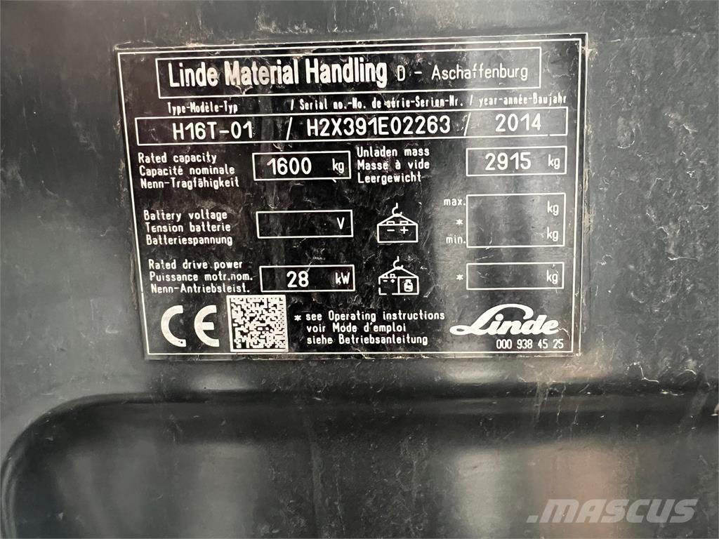 Linde H16T LPG vozíky
