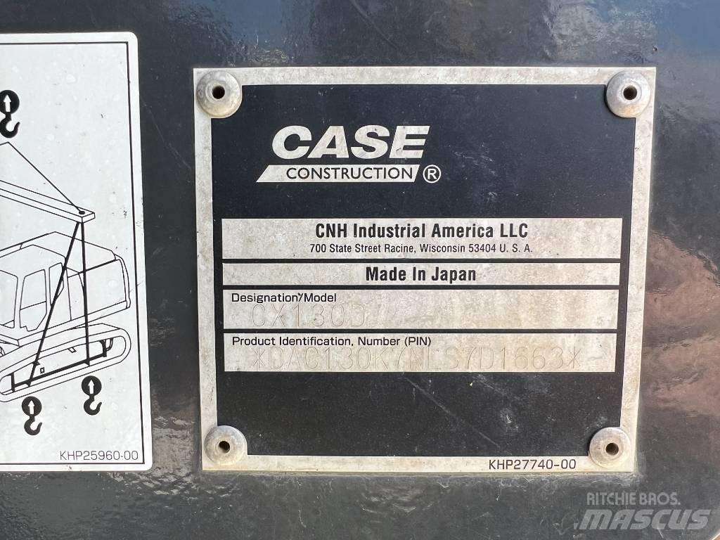 CASE CX 130 D Pásové rýpadlá