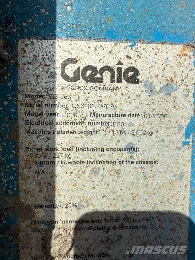 Genie GS 2632 Nožnicové zdvíhacie plošiny