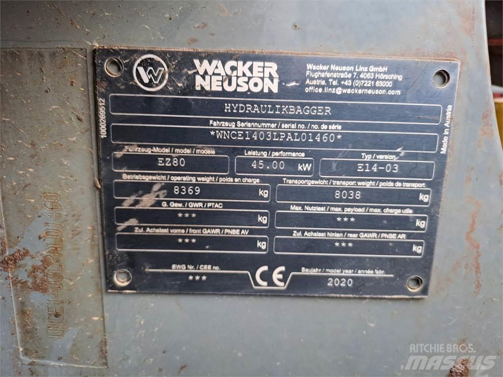 Wacker Neuson EZ80 Pásové rýpadlá