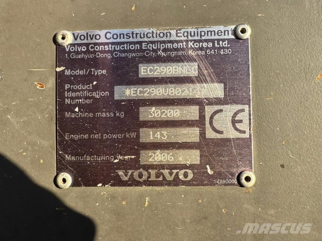 Volvo EC 290 B N LC Pásové rýpadlá