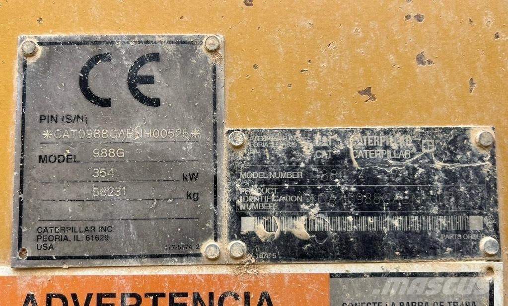 CAT 988 G Kolesové nakladače
