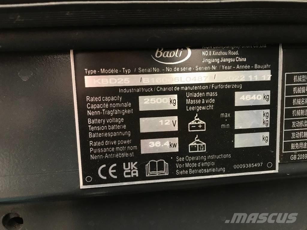 Baoli KBD 25 Dieselové vozíky