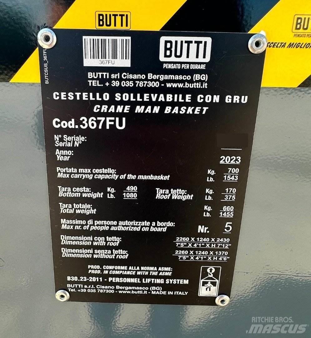Butti 367FU Diely a zariadenia žeriavov