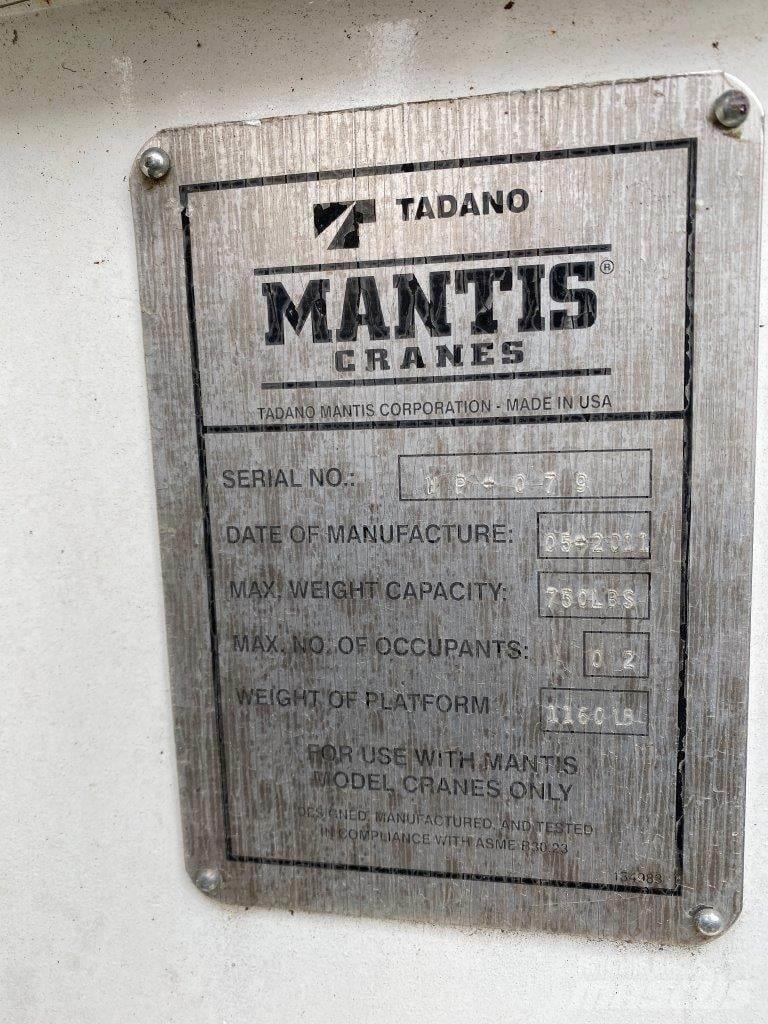 Mantis  Diely a zariadenia žeriavov