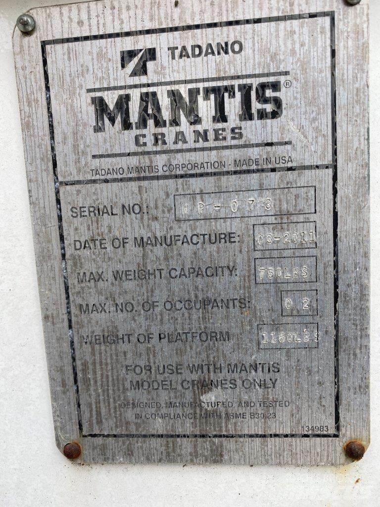 Mantis  Diely a zariadenia žeriavov