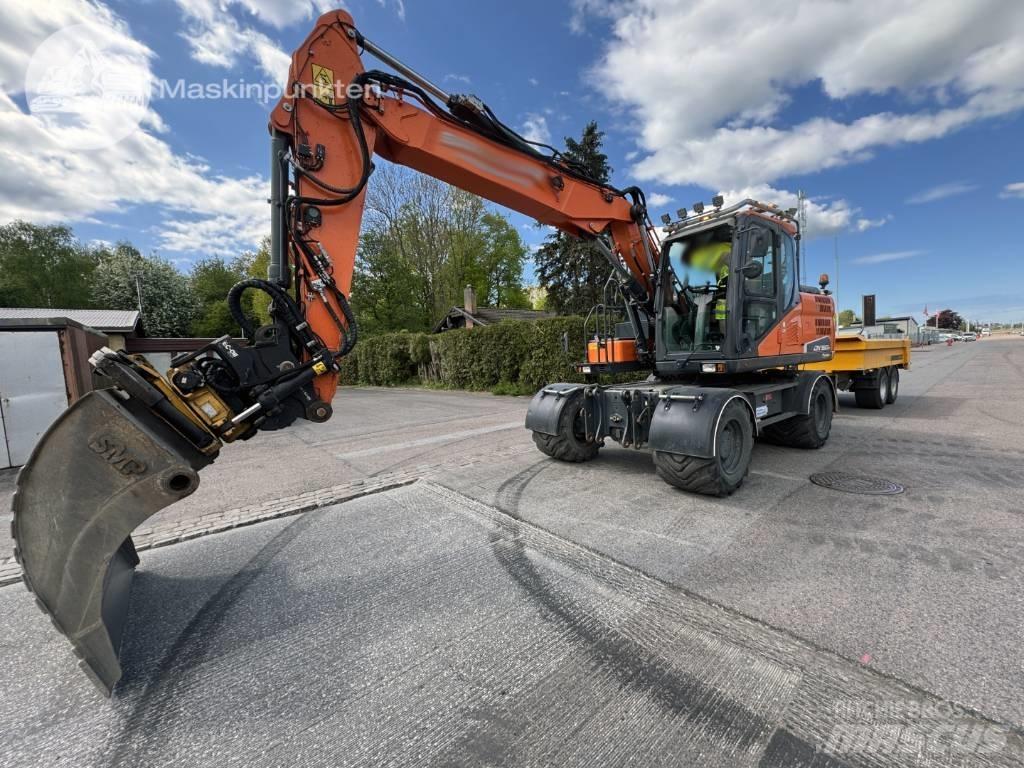 Doosan DX 160 W Kolesové rýpadlá