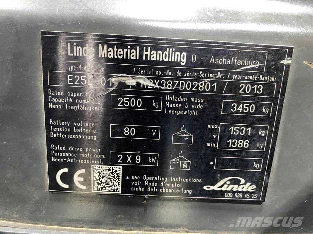 Linde E25L Akumulátorové vozíky