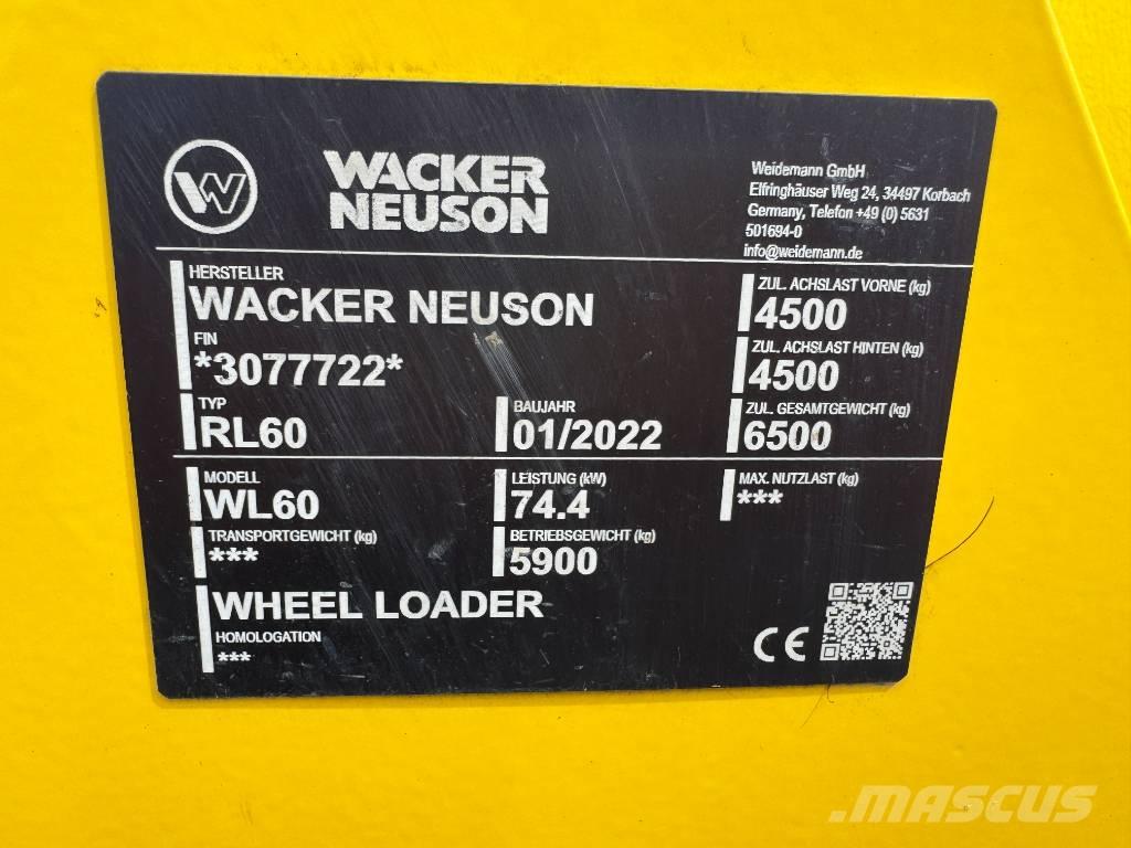 Wacker Neuson WL60 Kolesové nakladače