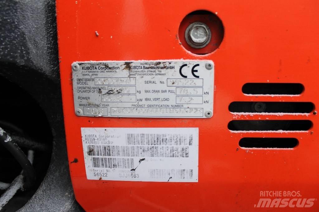 Kubota kx57-4 Mini rýpadlá < 7t