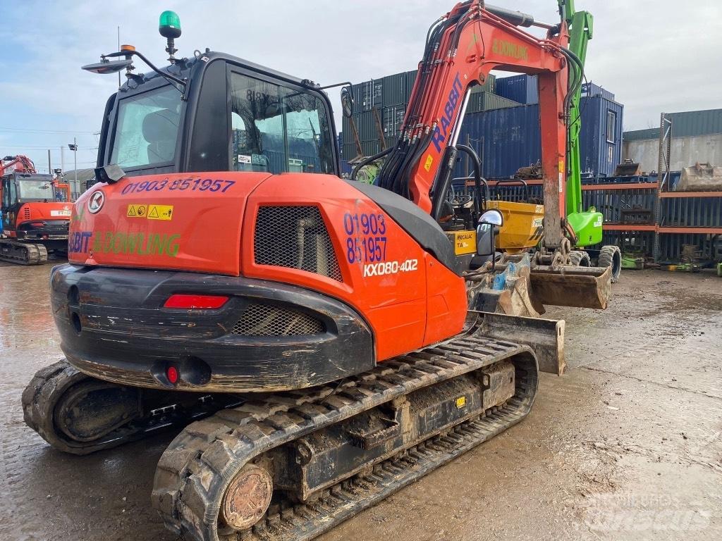 Kubota KX 080-4 Midi rýpadlá 7 t - 12 t