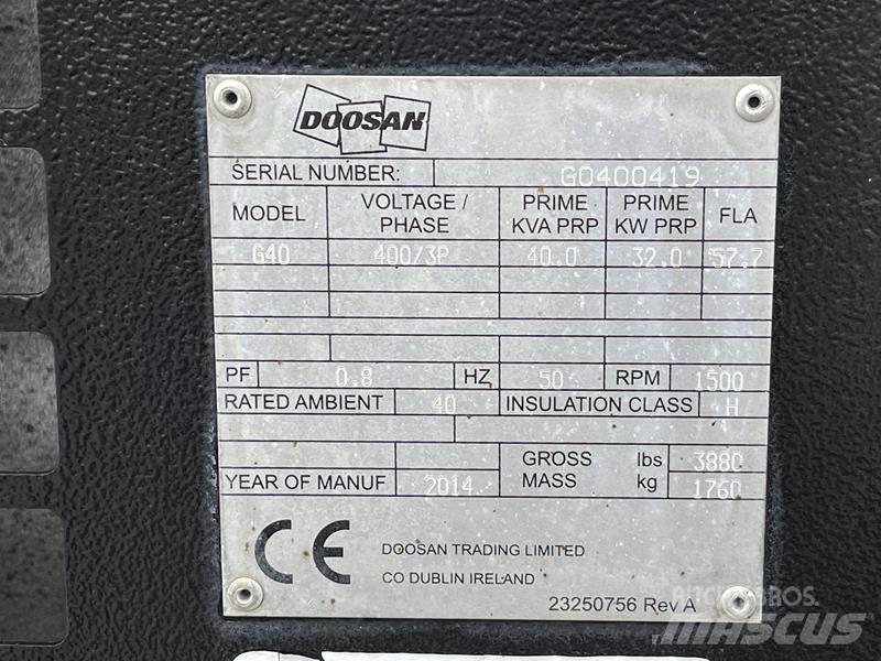 Doosan G 40 Naftové generátory