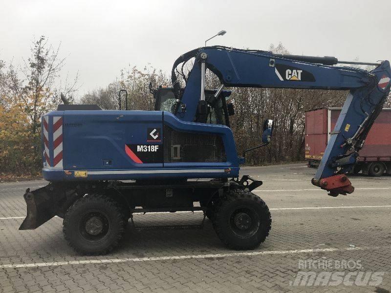CAT M318F Kolesové rýpadlá
